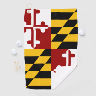 Maryland-Flagge Golfhandtuch