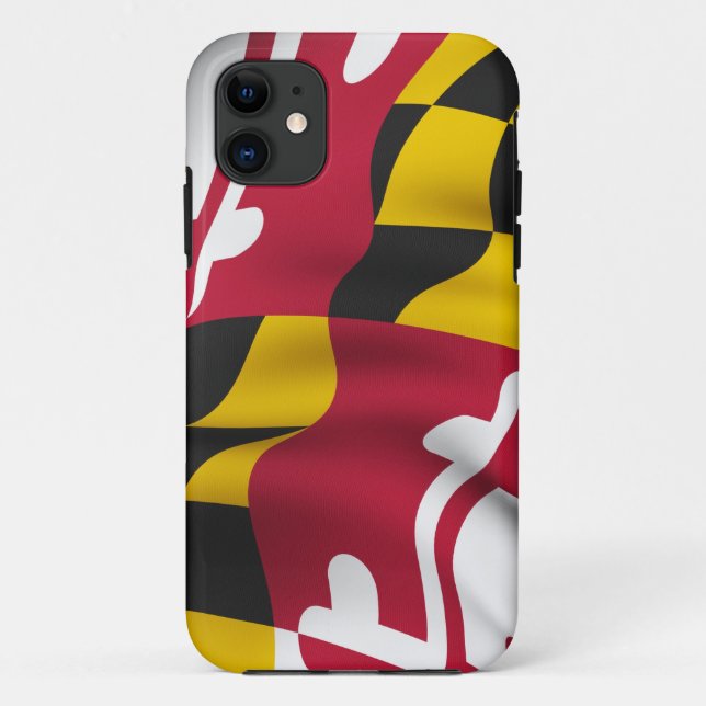 Maryland-Flagge iPhone Fall Case-Mate iPhone Hülle (Rückseite)