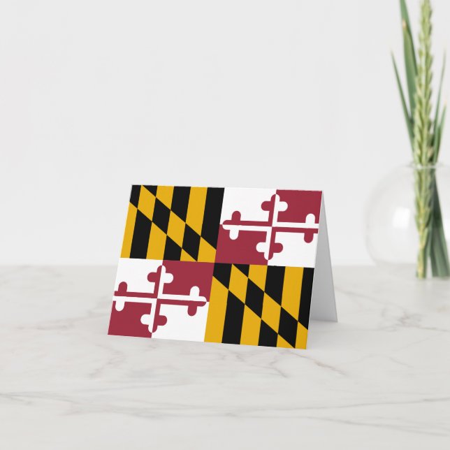 Maryland-Flagge Karte (Vorderseite)