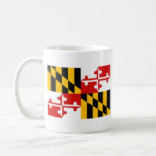 Maryland-Flagge + Karten-Tasse Tasse