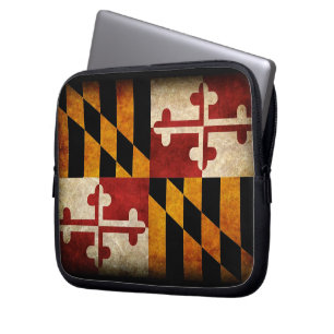 Maryland-Flagge Laptopschutzhülle