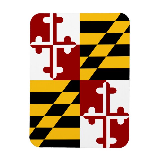Maryland-Flagge Magnet (Vertikal)