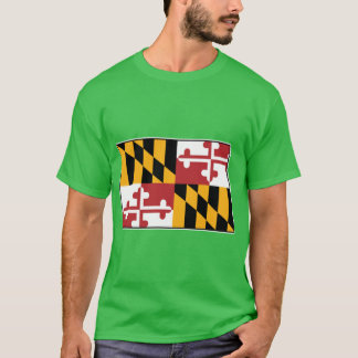 Maryland-Flagge North Dakota T-Shirt