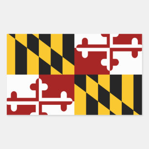 Maryland-Flagge Rechteckiger Aufkleber
