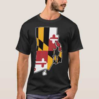 Maryland-Flagge Rhode Island Oversized T-Shirt