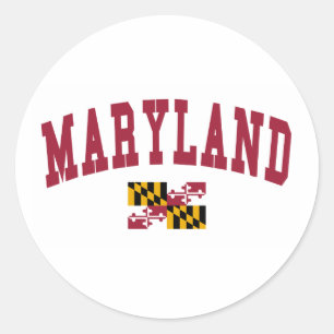Maryland-Flagge Runder Aufkleber