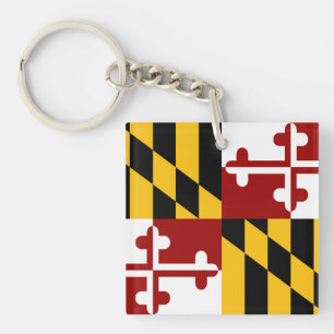 Maryland-Flagge Schlüsselanhänger
