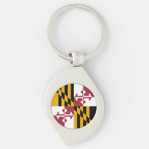 Maryland-Flagge Schlüsselanhänger