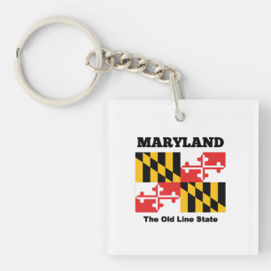 Maryland-Flagge Schlüsselanhänger