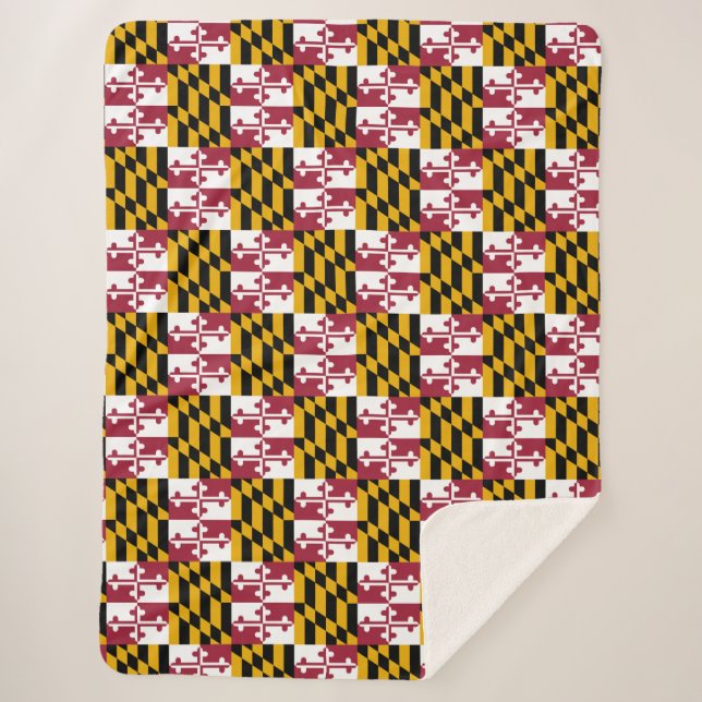 Maryland-Flagge Sherpadecke (Vorderseite)