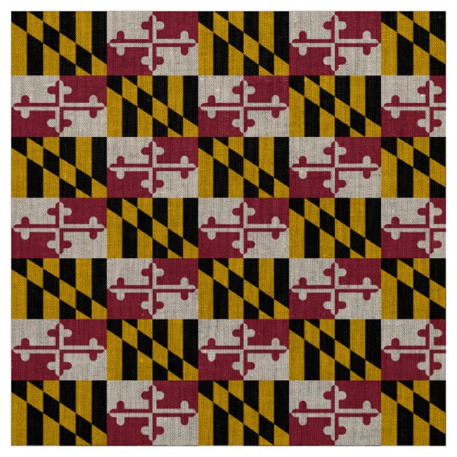 Maryland-Flagge Stoff (Muster)