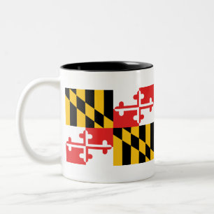 Maryland-Flagge Zweifarbige Tasse