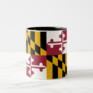 Maryland-Flagge Zweifarbige Tasse