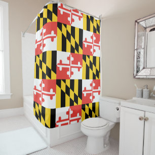 Maryland-Flaggen-Duschvorhang Duschvorhang