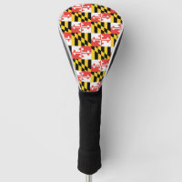Maryland-Flaggen-Golfclub-Kopf-Abdeckung