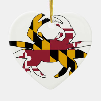 Maryland-Flaggen-Krabbe Keramik Ornament