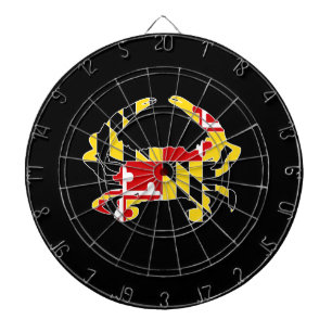 Maryland-Flaggen-KrabbeDartboard Dartscheibe