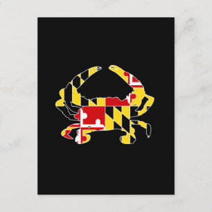 Maryland-Flaggen-Krabben-Einladung/stationäres Einladung