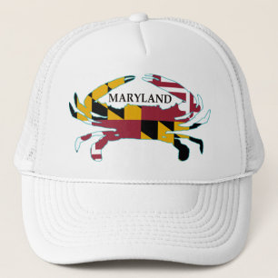 Maryland-Flaggen-Krabben-Hut Truckerkappe