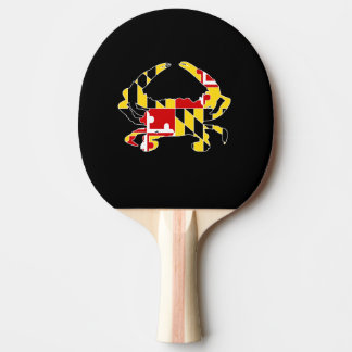Maryland-Flaggen-Krabben-Paddel Tischtennis Schläger