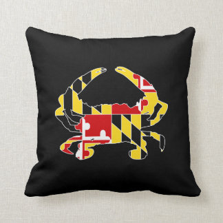 Maryland-Flaggen-Krabben-Polyester-Wurfs-Kissen Kissen