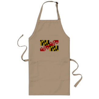 Maryland-Flaggen-Schürze Lange Schürze