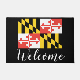 Maryland-Flaggen-Willkommens-Fußmatte Fußmatte
