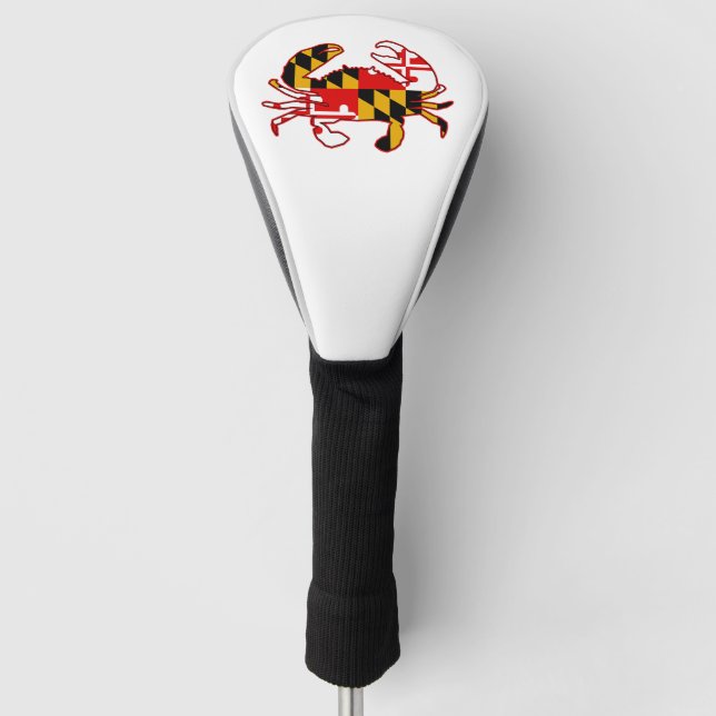 Maryland-Flaggenkrabbe Golf Headcover (Vorderseite)