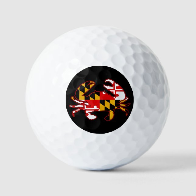 Maryland-Flaggenkrabbe Golfball (Vorderseite)