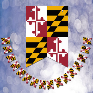 Maryland-Flaggenparty, Bunting-Flaggen / Hochzeite Wimpelkette