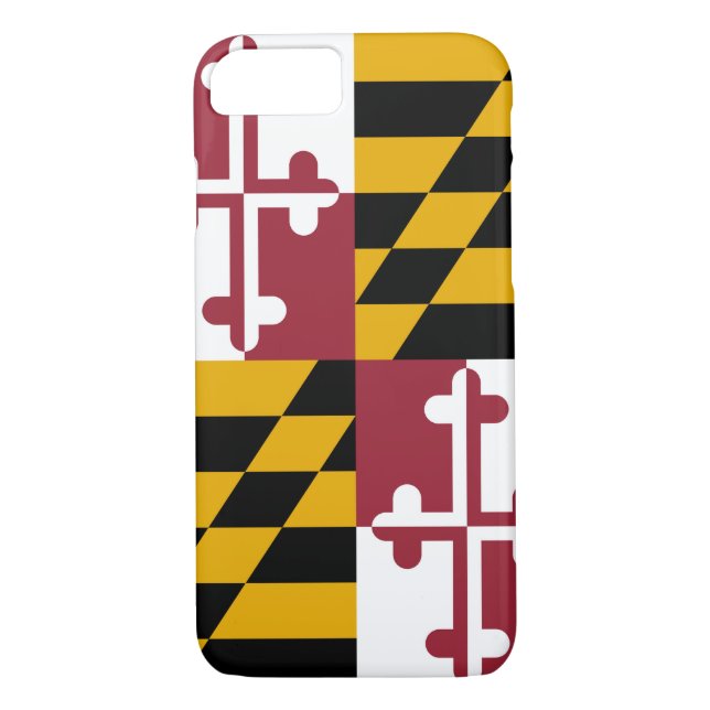 Maryland-Flaggentelefonkasten Case-Mate iPhone Hülle (Rückseite)