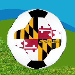 Maryland Football & Maryland Flag / USA Sport Fußball