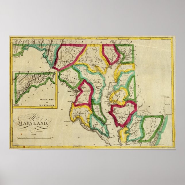 Maryland General Atlas Poster (Vorne)