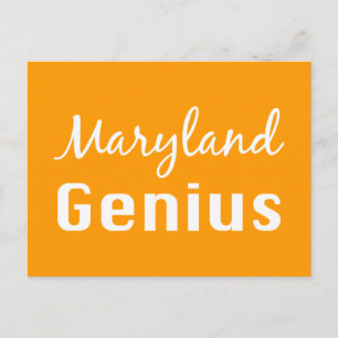 Maryland Genius Gifts Postkarte