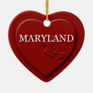 Maryland Heart Karte Weihnachtsschmuck