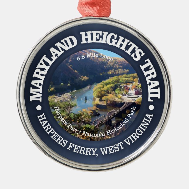 Maryland Heights Trail Ornament Aus Metall (Vorne)