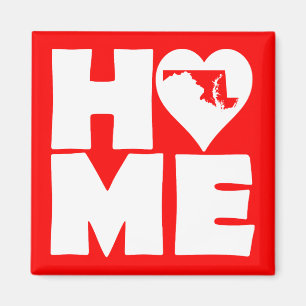 Maryland Home Heart State Kühlschrankmagnet Magnet