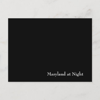Maryland in der Nacht Postkarte