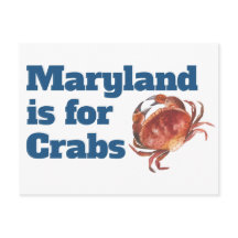 Maryland ist für Crabs Postcards