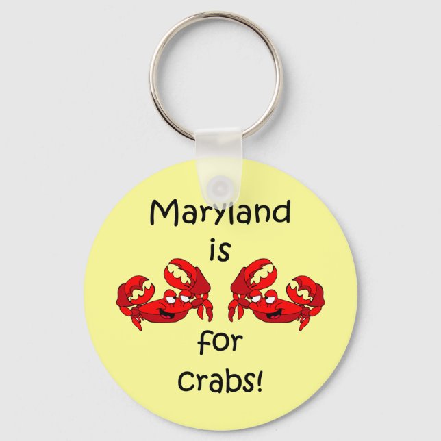 Maryland ist für Crabs Schlüsselanhänger (Vorderseite)
