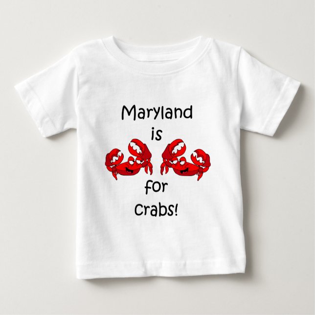 Maryland ist für Krabben Baby T-shirt (Vorderseite)