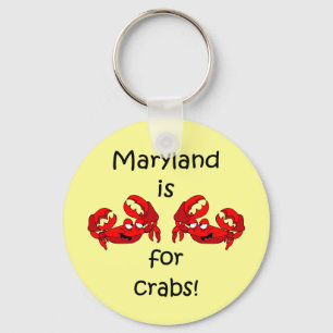 Maryland ist für Krabben Schlüsselanhänger