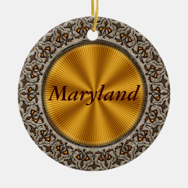 Maryland Keramik Ornament (Vorne)