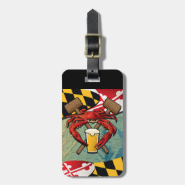 Maryland-Krabben-Fest-Wappen Gepäckanhänger