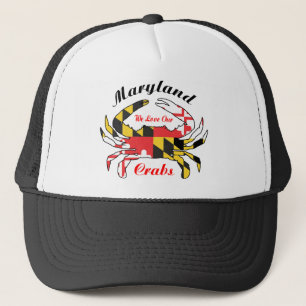 Maryland-Krabben-Staatsflagge-Trucker-Mütze Truckerkappe