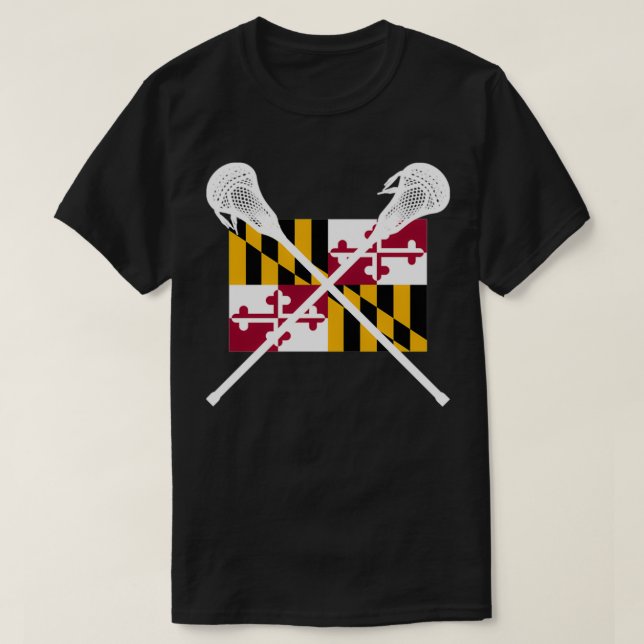 Maryland Lacrosse Shirt Lax MD Staat Team Player F (Design vorne)