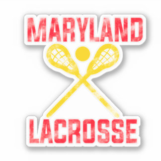Maryland Lacrosse Typografy Design Sticker