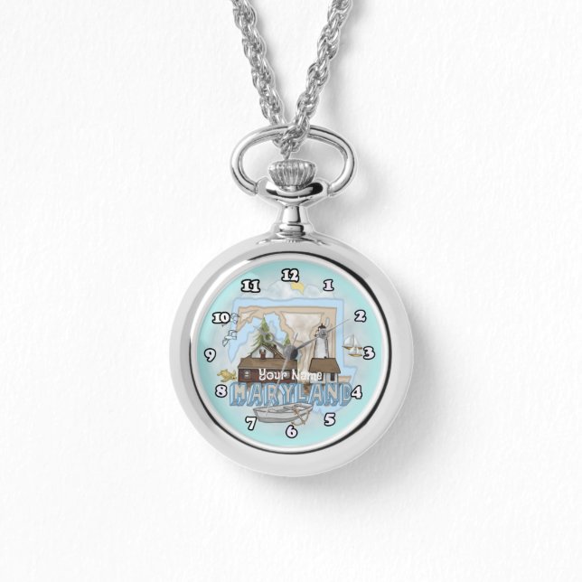 Maryland Lighthouse watch Armbanduhr (Vorderseite)