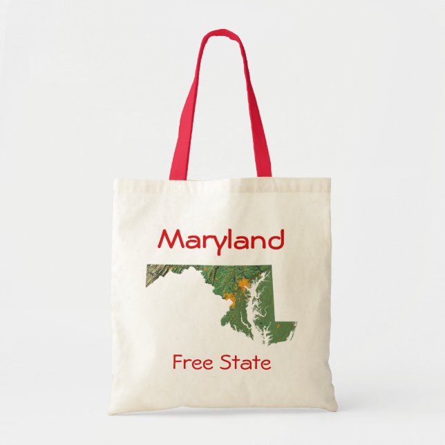 Maryland Map Bag Tragetasche (Vorne)