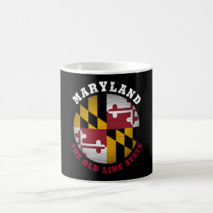 MARYLAND OLD LINE STAAT FLAG KAFFEETASSE